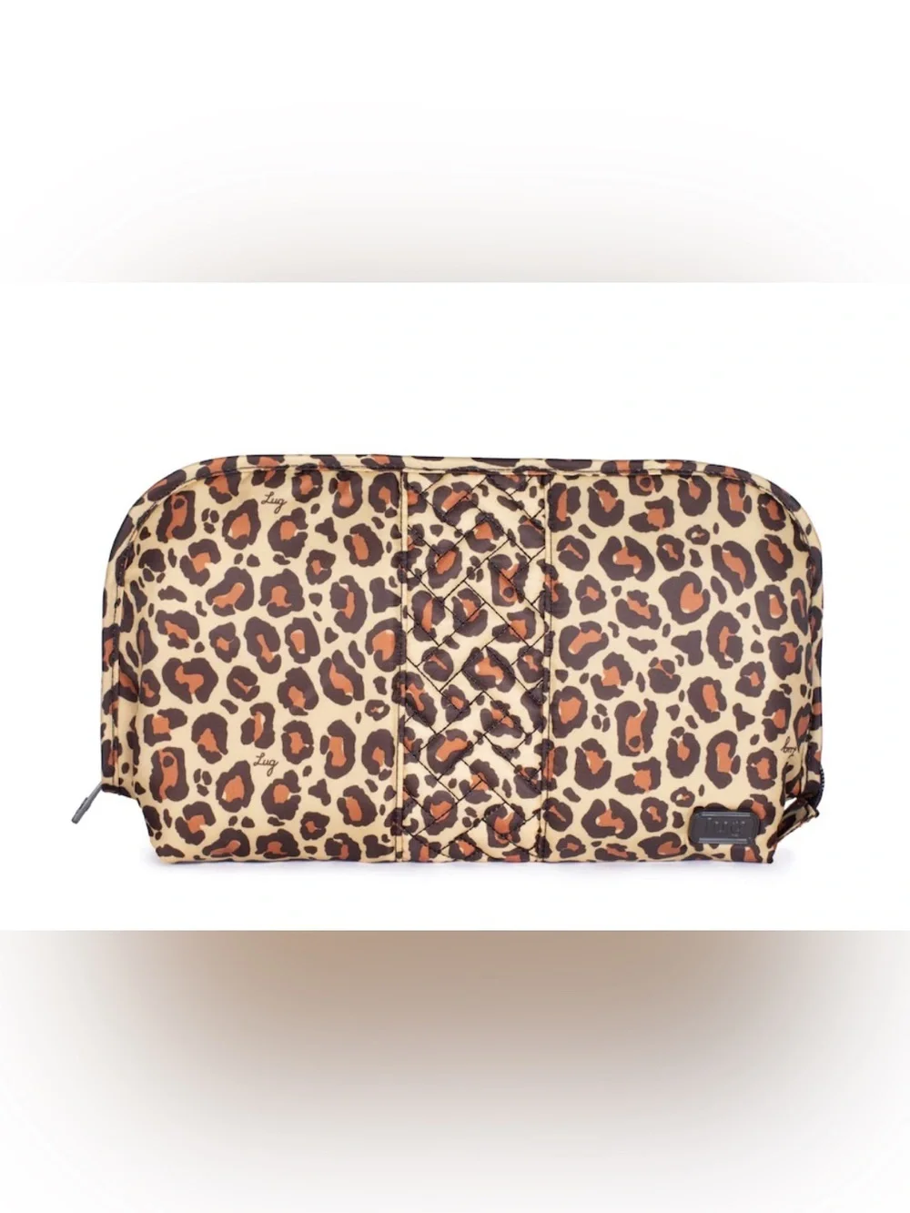 Lug Flash Travel Cosmetic Case Leopard Print Organization Pouch NWOT